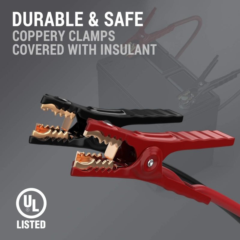 Heavy Duty Power Booster Cable Emergency Car Battery Jumper 20 Ft 4