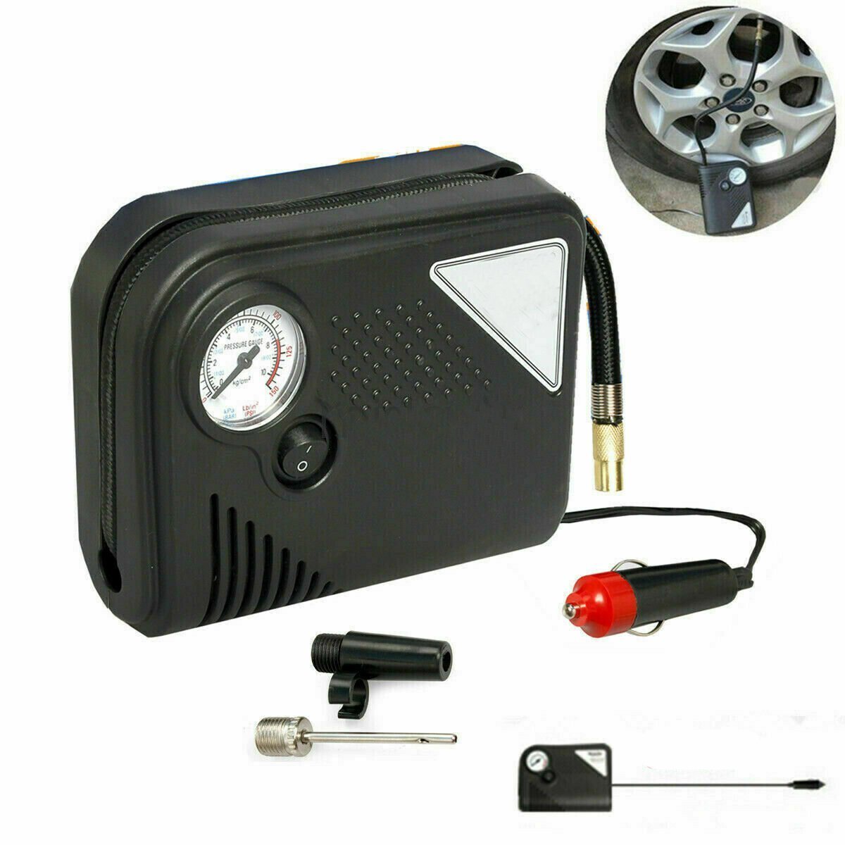 Tire Inflator Car Air Pump Compressor Electric Portable Auto 12V Volt 150 PSI-US 