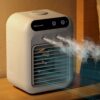 Mini Portable Air Cooler Humidifying Fan 2 Speed USB Powered